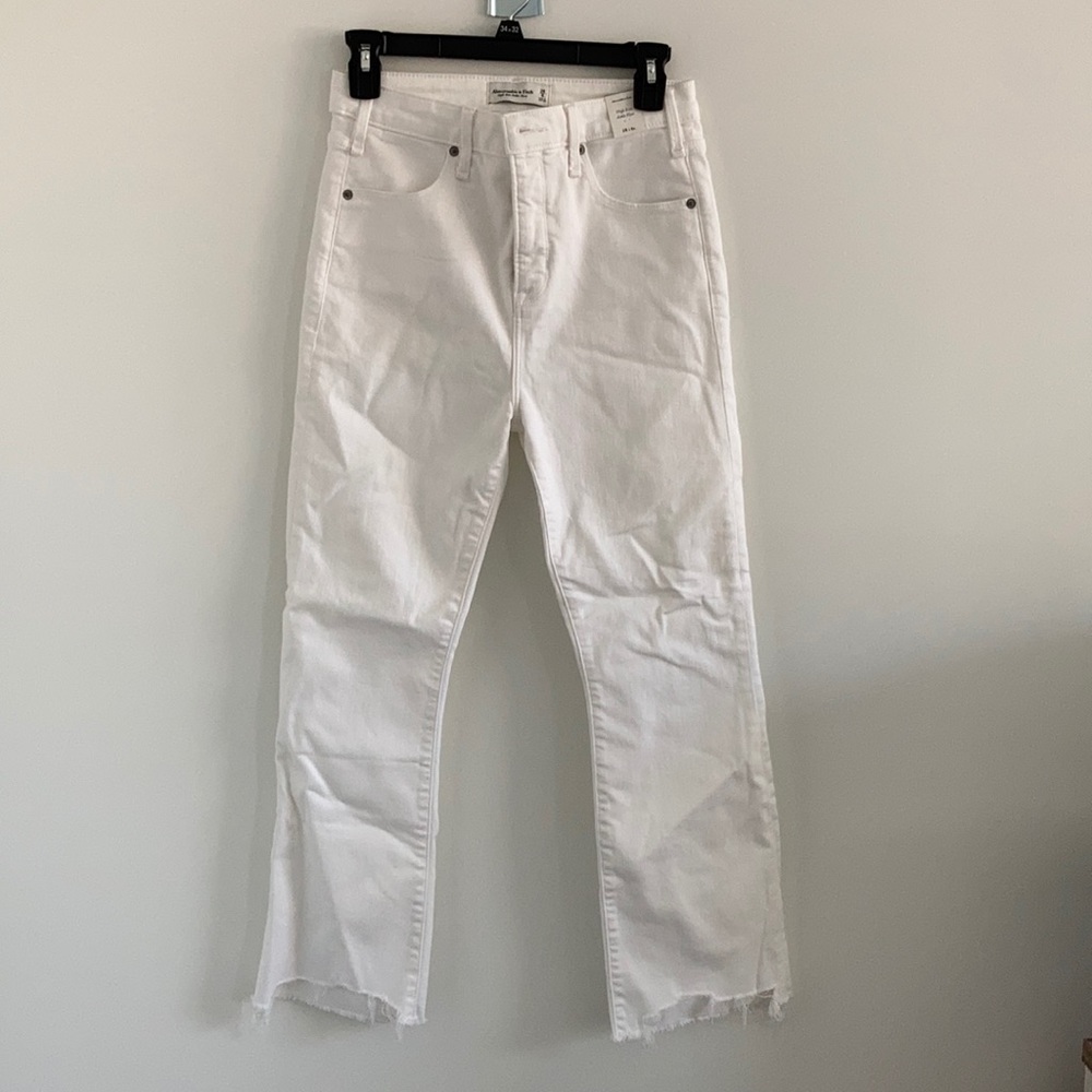 Abercrombie High Rise Ankle Flare Jeans